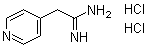 structure of CAS# 1369497-43-7, 4-Pyridineethanimidamide hydrochloride (1:2)