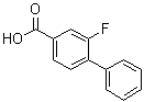 structure of CAS# 137045-30-8, 2-Fluoro[1,1'-biphenyl]-4-carboxylic acid