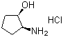 结构式 CAS# 137254-03-6, 顺式-(1R,2S)-2-氨基环戊醇盐酸盐