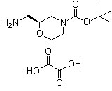结构式 CAS# 1373255-08-3, (2S)-2-(氨基甲基)-4-吗啉羧酸叔丁酯草酸盐