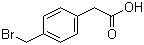 structure of CAS# 13737-36-5, 4-Bromomethylphenylacetic acid;2-[4-(bromomethyl)phenyl]acetic acid