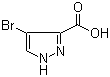 结构式 CAS# 13745-17-0, 4-溴-1H-吡唑-3-甲酸
