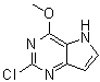 结构式 CAS# 1375301-68-0, 2-氯-4-甲氧基-5H-吡咯并[3,2-d]嘧啶