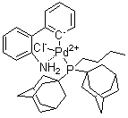 结构式 CAS# 1375477-29-4, [2'-(氨基)[1,1'-联苯]-2-基][丁基二(金刚烷-1-基)膦]氯化钯