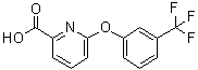 结构式 CAS# 137640-84-7, 6-[3-(三氟甲基)苯氧基]-2-吡啶羧酸