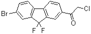 structure of CAS# 1378387-81-5, 1-(7-Bromo-9,9-difluoro-9H-fluoren-2-yl)-2-chloroethanone