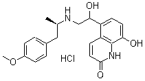 Carmoterol hydrochloride molecular structure (CAS 137888-11-0)