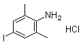 4-Iodo-2,6-dimethylbenzenamine hydrochloride molecular structure (CAS 138385-59-8)