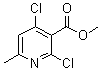 结构式 CAS# 138642-40-7, 2,4-二氯-6-甲基-3-吡啶羧酸甲酯