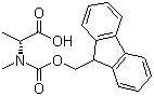 结构式 CAS# 138774-92-2, N-芴甲氧羰酰基-N-甲基-D-丙氨酸