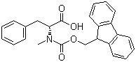 结构式 CAS# 138775-05-0, N-芴甲氧羰酰基-N-甲基-D-苯丙氨酸