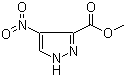 structure of CAS# 138786-86-4, Methyl 4-nitro-1H-pyrazole-3-carboxylate;4-Nitro-1H-pyrazole-3-carboxylic acid methyl ester; 4-Nitropyrazole-3-carboxylic acid methyl ester