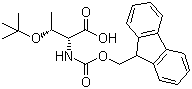 Fmoc-O-tert-butyl-D-threonine molecular structure (CAS 138797-71-4)