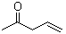 structure of CAS# 13891-87-7, 4-Penten-2-one;1-Penten-4-one; Allyl methyl ketone; Methyl allyl ketone; Vinyl acetone