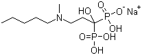 structure of CAS# 138926-19-9, Ibandronate sodium ;[1-Hydroxy-3-(methylpentylamino)-propylidene]bisphosphonic acid sodium salt