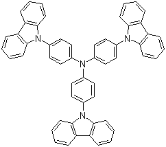 structure of CAS# 139092-78-7, 4,4',4''-Tris(carbazol-9-yl)-triphenylamine;TCTA; 4-carbazol-9-yl-N,N-bis(4-carbazol-9-ylphenyl)aniline