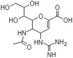 Zanamivir molecular structure (CAS 139110-80-8)