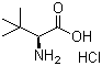 structure of CAS# 139163-43-2, L-tert-Leucine hydrochloride;(S)-2-Amino-3,3-dimethylbutanoic acid hydrochloride