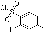 structure of CAS# 13918-92-8, 2,4-Difluorobenzenesulfonyl chloride;2,4-Difluorobenzenesulphonyl chloride; 2,4-Difluorobenzene-1-sulfonyl chloride