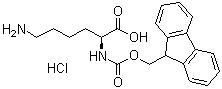 structure of CAS# 139262-23-0, Nalpha-Fmoc-L-lysine hydrochloride;Fmoc-Lys-OH hydrochloride