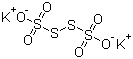 Dipotassium tetrathionate molecular structure (CAS 13932-13-3)