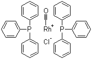 Carbonylbis(triphenylphosphine)rhodium(I) chloride molecular structure (CAS 13938-94-8)