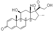 11beta,17,21-Trihydroxy-16alpha-methylpregna-1,4,6-triene-3,20-dione molecular structure (CAS 13954-10-4)