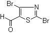 2,4-Dibromothiazole-5-carboxaldehyde molecular structure (CAS 139669-95-7)