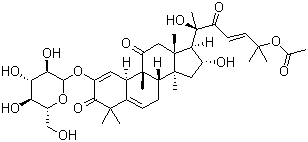 alpha-Elaterin 2-D-glucopyranoside molecular structure (CAS 1398-78-3)