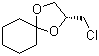 结构式 CAS# 139892-53-8, (R)-2-(氯甲基)-1,4-二氧杂螺[4.5]癸烷