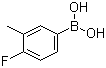 结构式 CAS# 139911-27-6, 4-氟-3-甲基苯硼酸