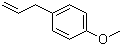 结构式 CAS# 140-67-0, 4-烯丙基苯甲醚; 对烯丙基苯甲醚; 草蒿脑