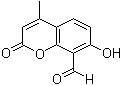 8-Formyl-7-hydroxy-4-methylcoumarin molecular structure (CAS 14003-96-4)