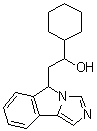 structure of CAS# 1402836-58-1, alpha-Cyclohexyl-5H-imidazo[5,1-a]isoindole-5-ethanol;1-Cyclohexyl-2-(5H-imidazo[5,1-a]isoindol-5-yl)ethanol; NLG 919