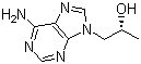 结构式 CAS# 14047-28-0, (R)-(+)-9-(2-羟丙基)腺嘌呤