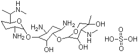 Gentamycin sulfate molecular structure (CAS 1405-41-0)