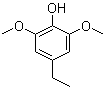 2,6-二甲氧基-4-乙基苯酚分子结构 (CAS 14059-92-8)