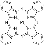 结构式 CAS# 14075-08-2, 酞菁铂