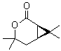 (1R,6S)-4,4,7,7-Tetramethyl-3-oxabicyclo[4.1.0]heptan-2-one molecular structure (CAS 14087-70-8)