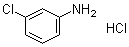 structure of CAS# 141-85-5, 3-Chlorobenzenamine hydrochloride;Fast Orange Base GC; Fast Orange Base JS; Fast Orange G Base; Fast Orange MC Base; Hiltonil Fast Orange GC Base; Naphtoelan Fast Orange GC Base; Orange Base Ciba IV; Orange Base Irga IV; Orange Base NGC; Sanyo Fast Orange GC Base; Symulon Orange GC Base; m-Chloroaniline hydrochloride
