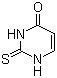 structure of CAS# 141-90-2, 2-Thiouracil;2-Mercapto-4-pyrimidone; 4-Hydroxy-2-mercaptopyrimidine; 2,3-Dihydro-2-thioxo-4(1H)-pyrimidinone