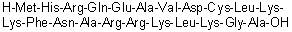 L-Methionyl-L-histidyl-L-arginyl-L-glutaminyl-L-alpha-glutamyl-L-alanyl-L-valyl-L-alpha-aspartyl-L-cysteinyl-L-leucyl-L-lysyl-L-lysyl-L-phenylalanyl-L-asparaginyl-L-alanyl-L-arginyl-L-arginyl-L-lysyl-L-leucyl-L-lysylglycyl-L-alanine molecular structure (CAS 141055-85-8)