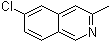6-Chloro-3-methylisoquinoline molecular structure (CAS 14123-76-3)