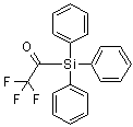 structure of CAS# 141334-25-0, (Trifluoroacetyl)triphenylsilane;2,2,2-Trifluoro-1-(triphenylsilyl)ethanone