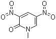 1-Methyl-3,5-dinitro-1H-pyridin-2-one molecular structure (CAS 14150-94-8)