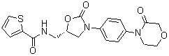 structure of CAS# 1415566-28-7, N-[[(5S)-2-Oxo-3-[4-(3-oxo-4-morpholinyl)phenyl]-5-oxazolidinyl]methyl]-2-thiophenecarboxamide