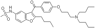 结构式 CAS# 141626-36-0, 决奈达隆