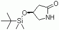 structure of CAS# 141629-19-8, (4S)-4-[[(1,1-Dimethylethyl)dimethylsilyl]oxy]-2-pyrrolidinone