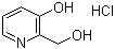 结构式 CAS# 14173-30-9, 3-羟基-2-羟甲基吡啶盐酸盐