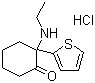 structure of CAS# 14176-50-2, Tiletamine hydrochloride;2-(Ethylamino)-2-(2-thienyl)cyclohexanone hydrochloride